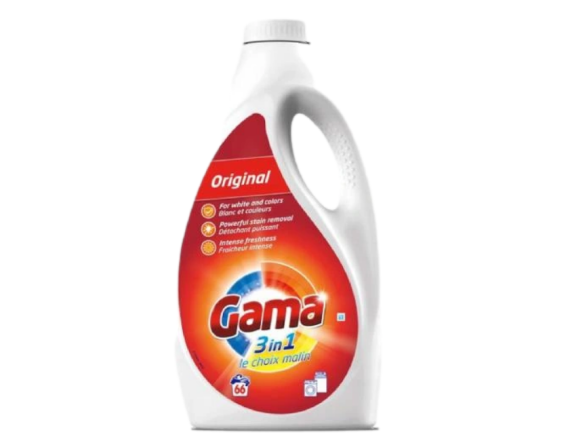 GAMA ŻEL DO PRANIA 3000 ML 66 PRAŃ  3W1 ORIGINAL